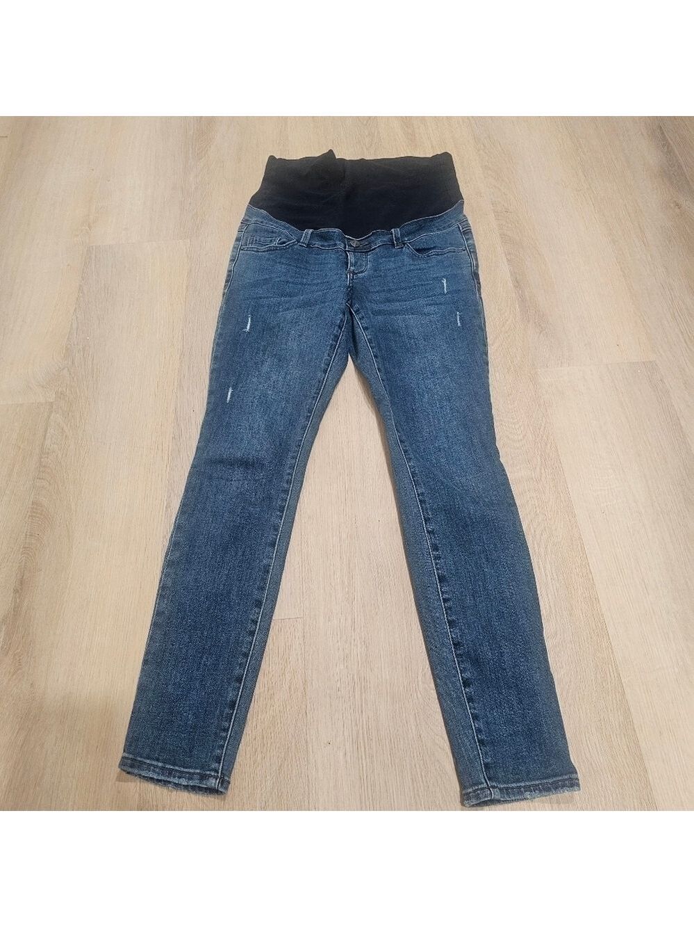 Maturnity Med Blue Wash Soft Denim Regular Fit Jeans Size M